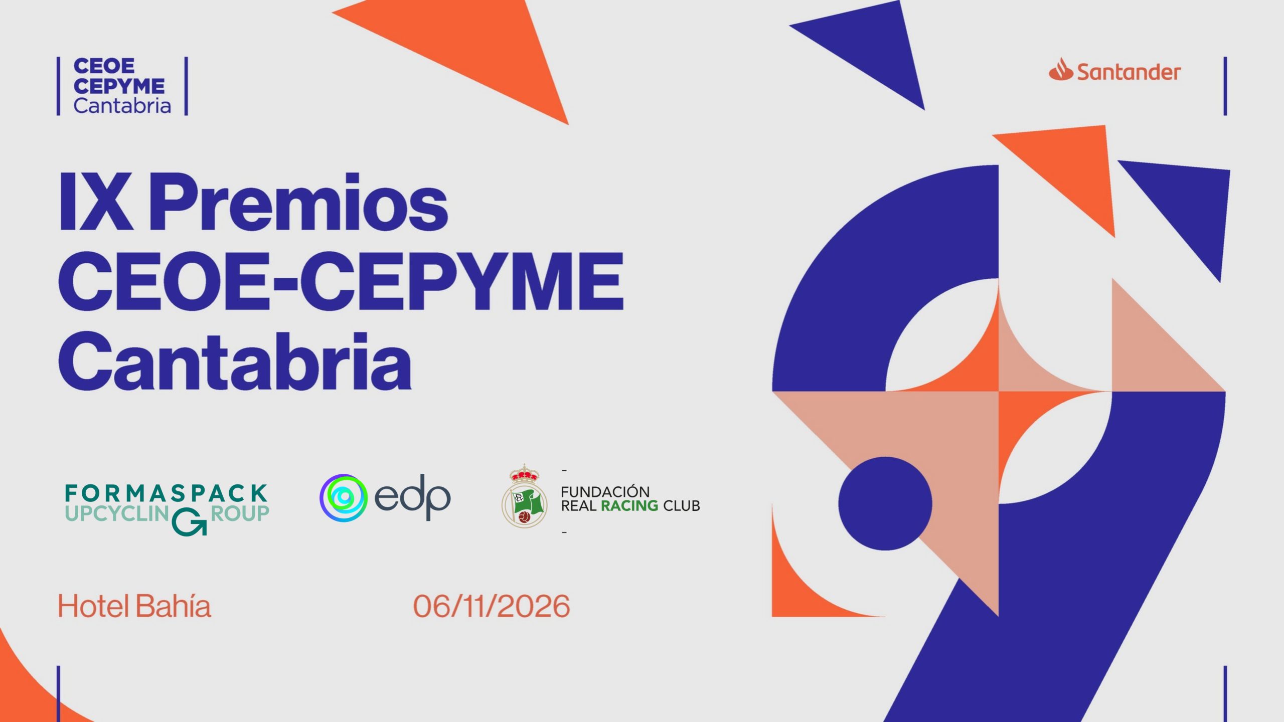 Formaspack Upcycling Group, edp y Fundación Real Racing, galardonados en los premios CEOE CEPYME Cantabria